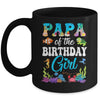 Papa Of The Birthday Girl Sea Fish Ocean Aquarium Party Mug | siriusteestore