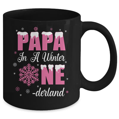 Papa Of The Birthday Girl Winter Onederland 1st Birthday Mug | siriusteestore