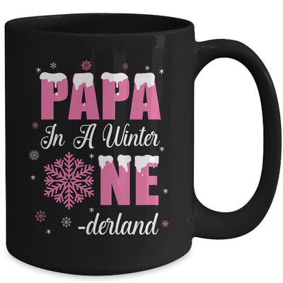 Papa Of The Birthday Girl Winter Onederland 1st Birthday Mug | siriusteestore