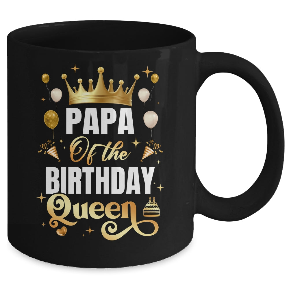 Papa Of The Birthday Queen Funny Matching Birthday Party Mug | siriusteestore