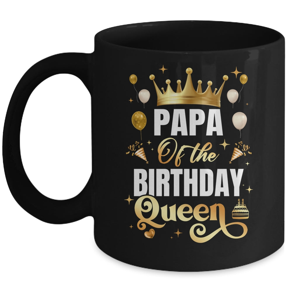 Papa Of The Birthday Queen Funny Matching Birthday Party Mug | siriusteestore