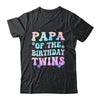 Papa Of The Birthday Twins Girls Kids Party Retro Bday Shirt & Hoodie | siriusteestore
