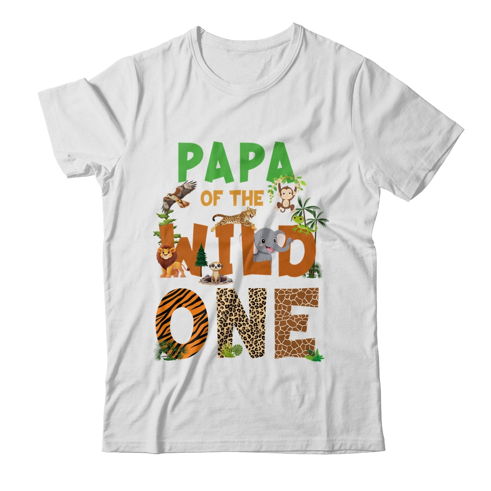Papa Of The Birthday Wild One Safari Birthday Boy Family Shirt & Hoodie | siriusteestore