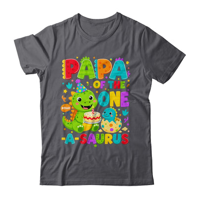 Papa Of The One-A-Saurus 1St Birthday Boy T-Rex Dinosaur Shirt & Hoodie | siriusteestore