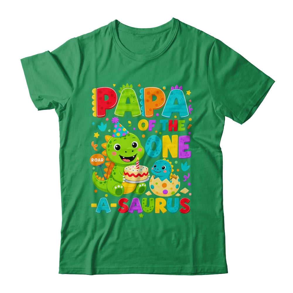 Papa Of The One-A-Saurus 1St Birthday Boy T-Rex Dinosaur Shirt & Hoodie | siriusteestore