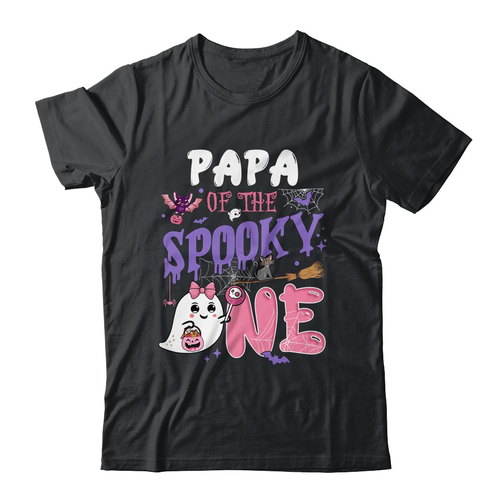 Papa Of The Spooky One 1st Birthday Girl Halloween Ghost Shirt & Hoodie | siriusteestore