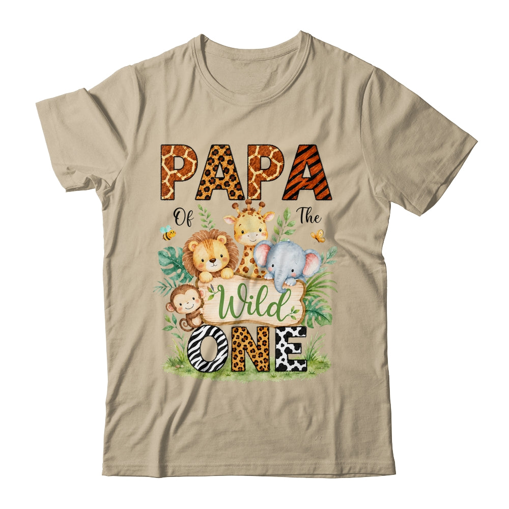 Papa Of The Wild One First Birthday Boy Jungle Safari Shirt & Hoodie | siriusteestore