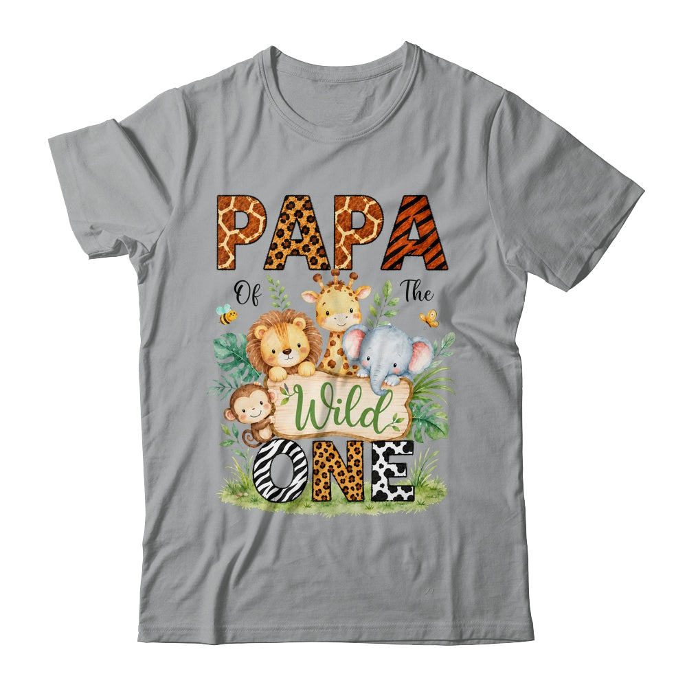 Papa Of The Wild One First Birthday Boy Jungle Safari Shirt & Hoodie | siriusteestore