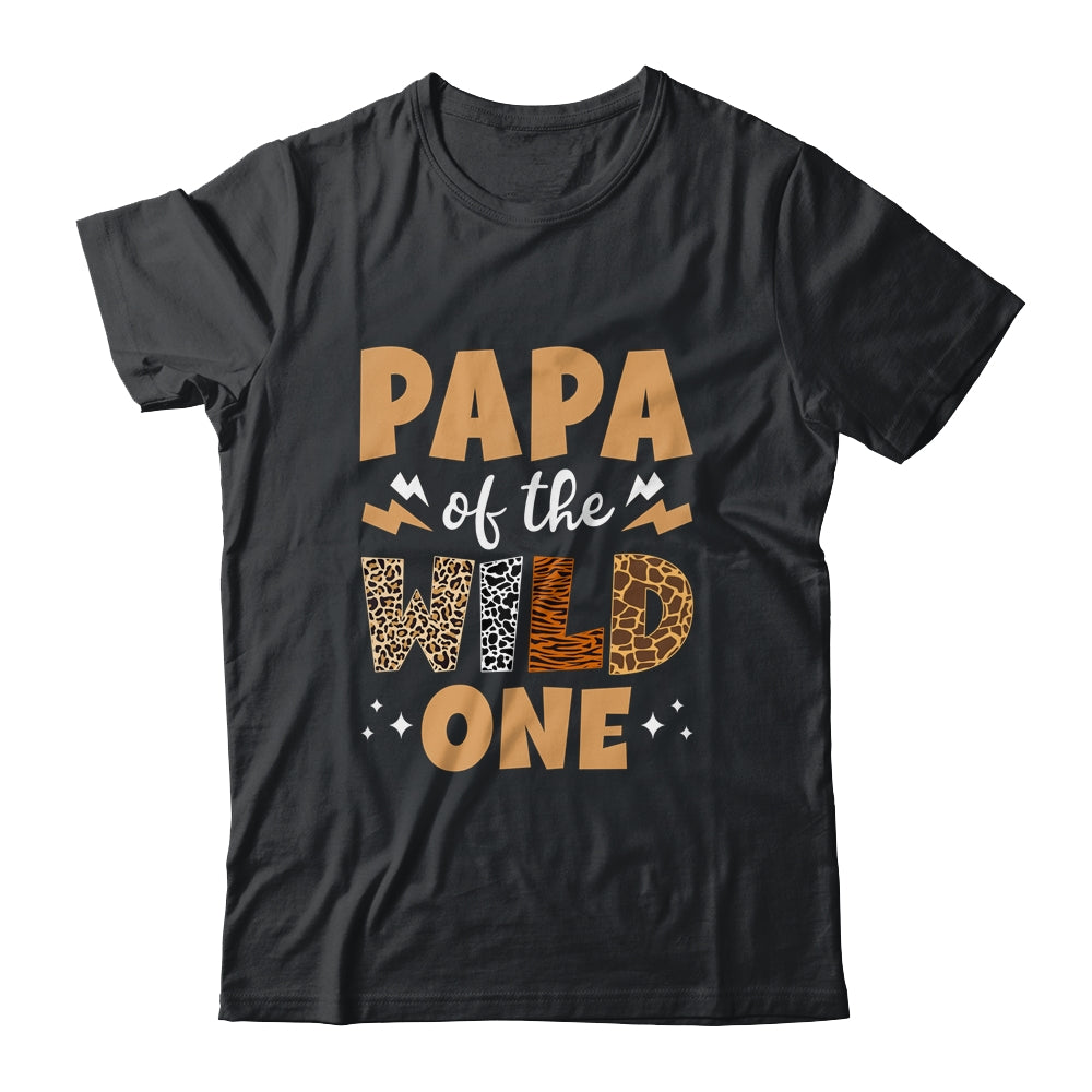 Papa Of Wild One Jungle 1st Birthday Party Leopard Shirt & Hoodie | siriusteestore