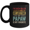 Papaw Is My Favorite Name Funny Father's Day Pawpaw Mug | siriusteestore