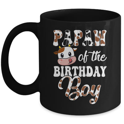 Papaw Of The Birthday Boy Cow Farm 1st Birthday Boy Mug | siriusteestore