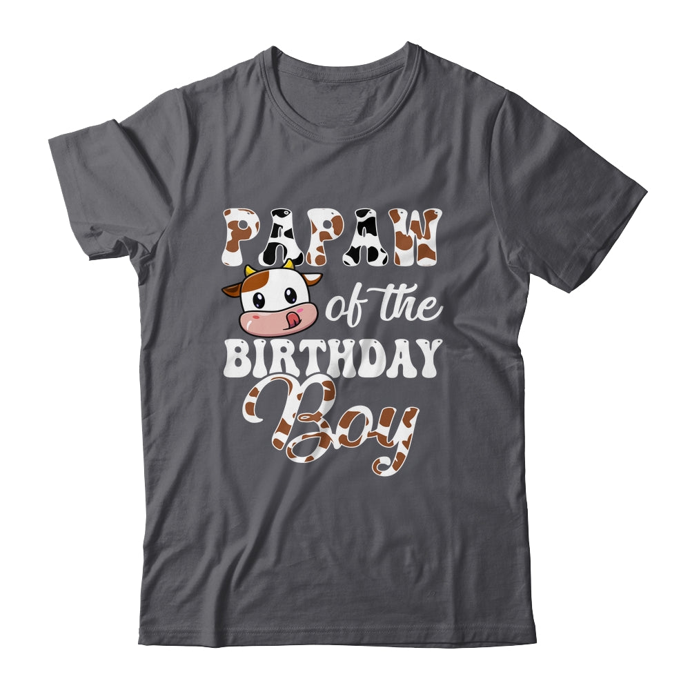Papaw Of The Birthday Boy Cow Farm 1st Birthday Boy Shirt & Hoodie | siriusteestore