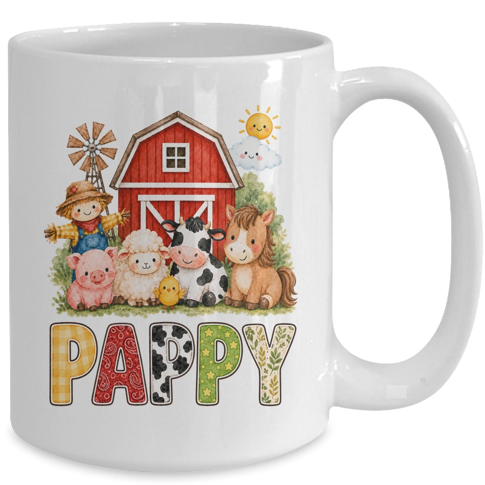 Pappy Farm Cow 1St Birthday Girl Boy Matching Family Mug | siriusteestore