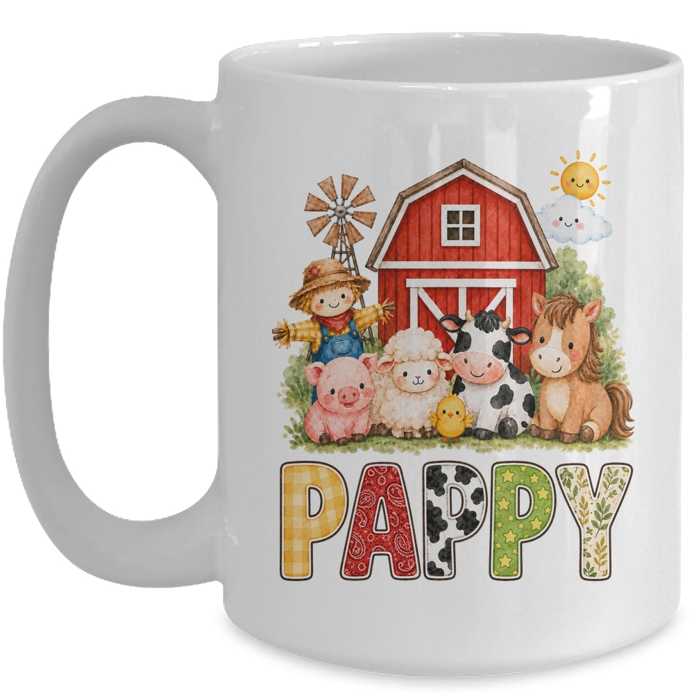 Pappy Farm Cow 1St Birthday Girl Boy Matching Family Mug | siriusteestore