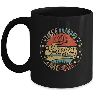 Pappy Like A Grandpa Only Cooler Retro Funny Dad Fathers Day Mug | siriusteestore