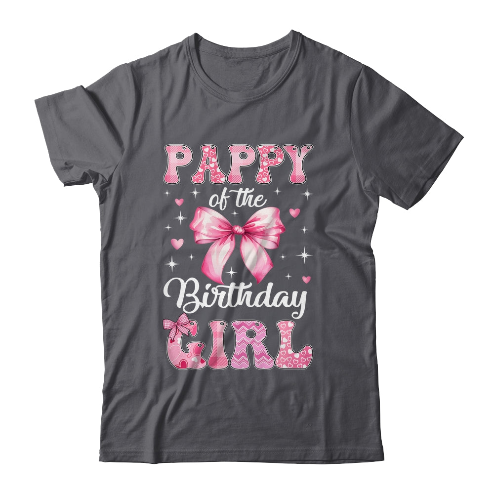 Pappy Of Birthday Girl Coquette Bow Matching Family Shirt & Hoodie | siriusteestore