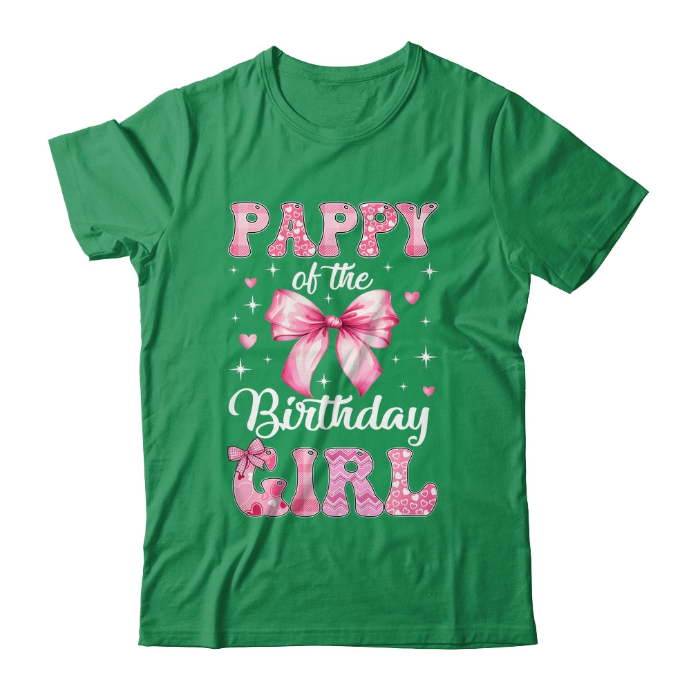 Pappy Of Birthday Girl Coquette Bow Matching Family Shirt & Hoodie | siriusteestore