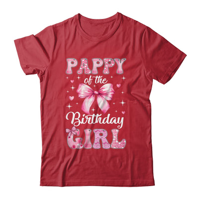 Pappy Of Birthday Girl Coquette Bow Matching Family Shirt & Hoodie | siriusteestore