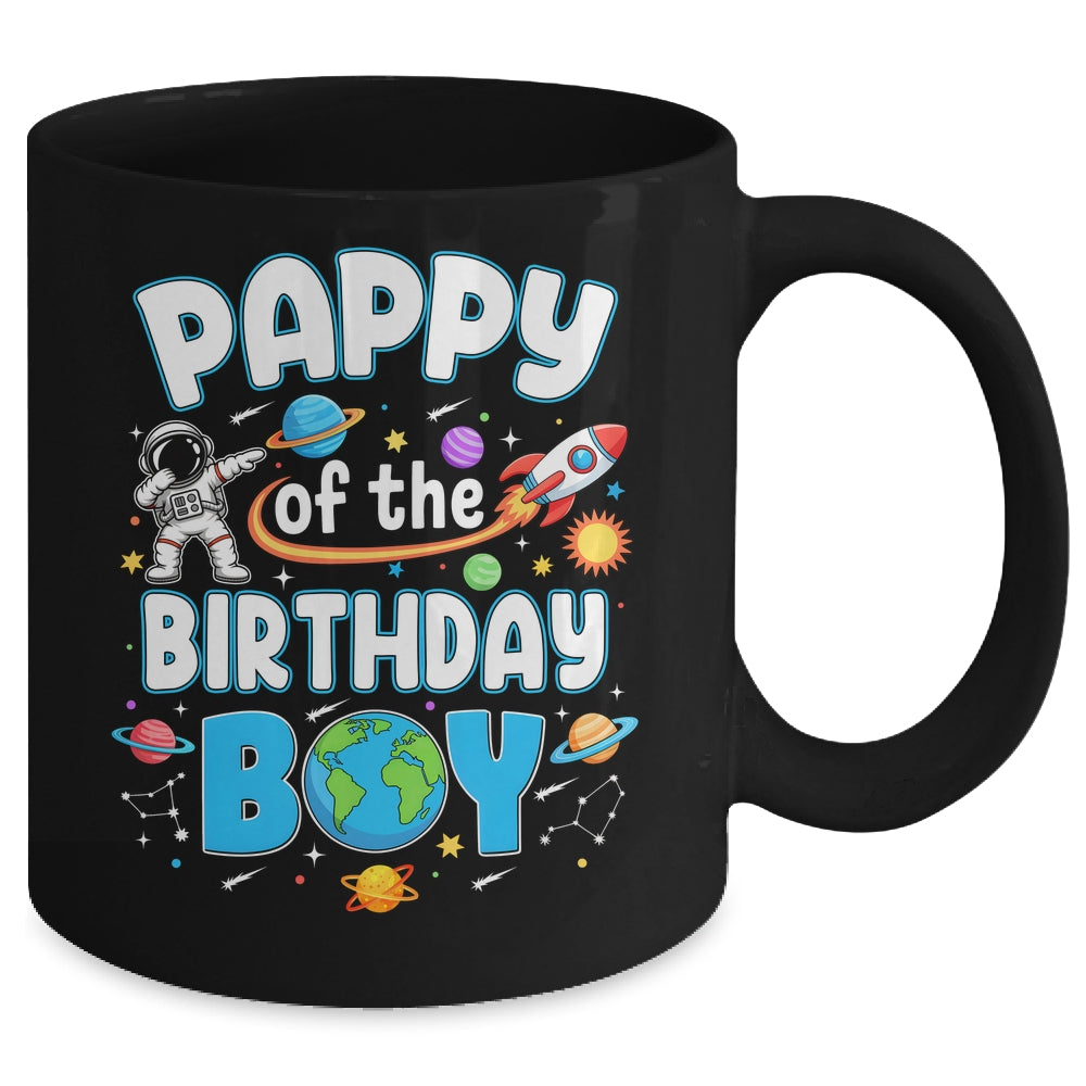 Pappy Of The Birthday Boy Astronaut Family Space Planets Mug | siriusteestore