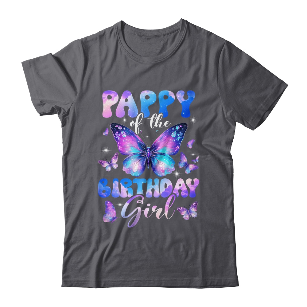Pappy Of The Birthday Girl Butterfly Family Matching Shirt & Hoodie | siriusteestore