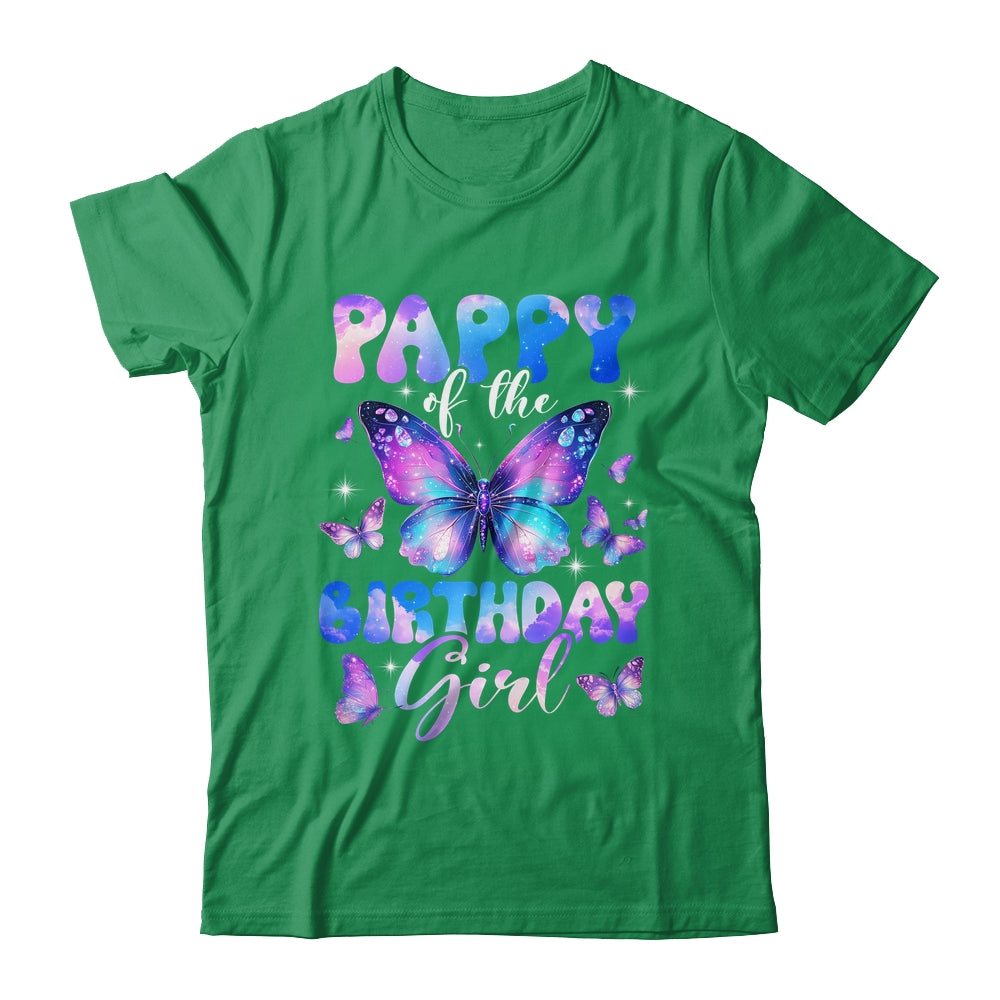 Pappy Of The Birthday Girl Butterfly Family Matching Shirt & Hoodie | siriusteestore