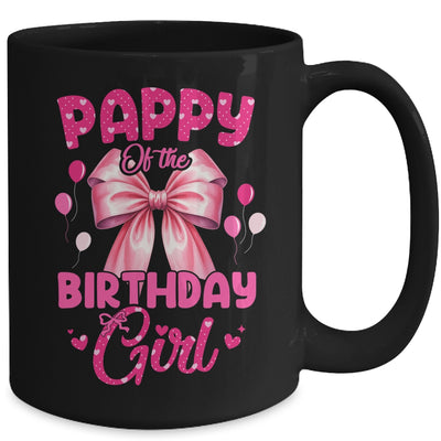 Pappy Of The Birthday Girl Coquette Bow Matching Family Mug | siriusteestore