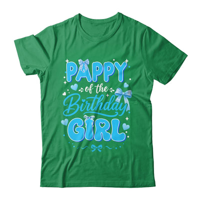 Pappy Of The Birthday Girl Family Coquette Bow Blue Cute Shirt & Hoodie | siriusteestore