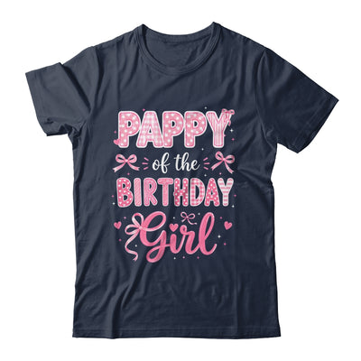 Pappy Of The Birthday Girl Matching Pink Coquette Bow Shirt & Hoodie | siriusteestore
