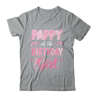 Pappy Of The Birthday Girl Matching Pink Coquette Bow Shirt & Hoodie | siriusteestore