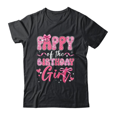 Pappy Of The Birthday Girl Pink Coquette Bow Family Shirt & Hoodie | siriusteestore