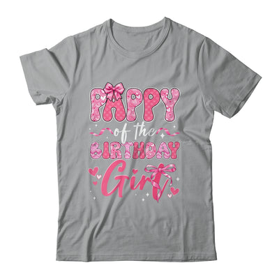 Pappy Of The Birthday Girl Pink Coquette Bow Family Shirt & Hoodie | siriusteestore