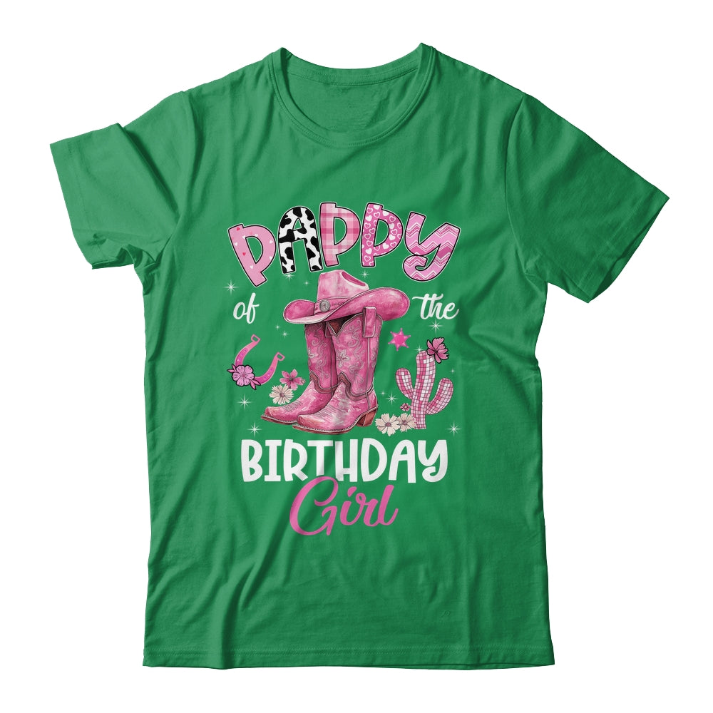 Pappy Of The Birthday Girl Pink Cowgirl Western Cow Girl Shirt & Hoodie | siriusteestore