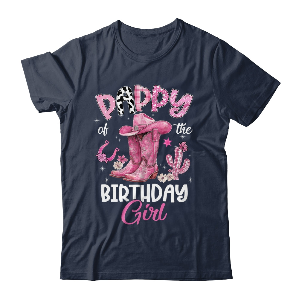 Pappy Of The Birthday Girl Pink Cowgirl Western Cow Girl Shirt & Hoodie | siriusteestore