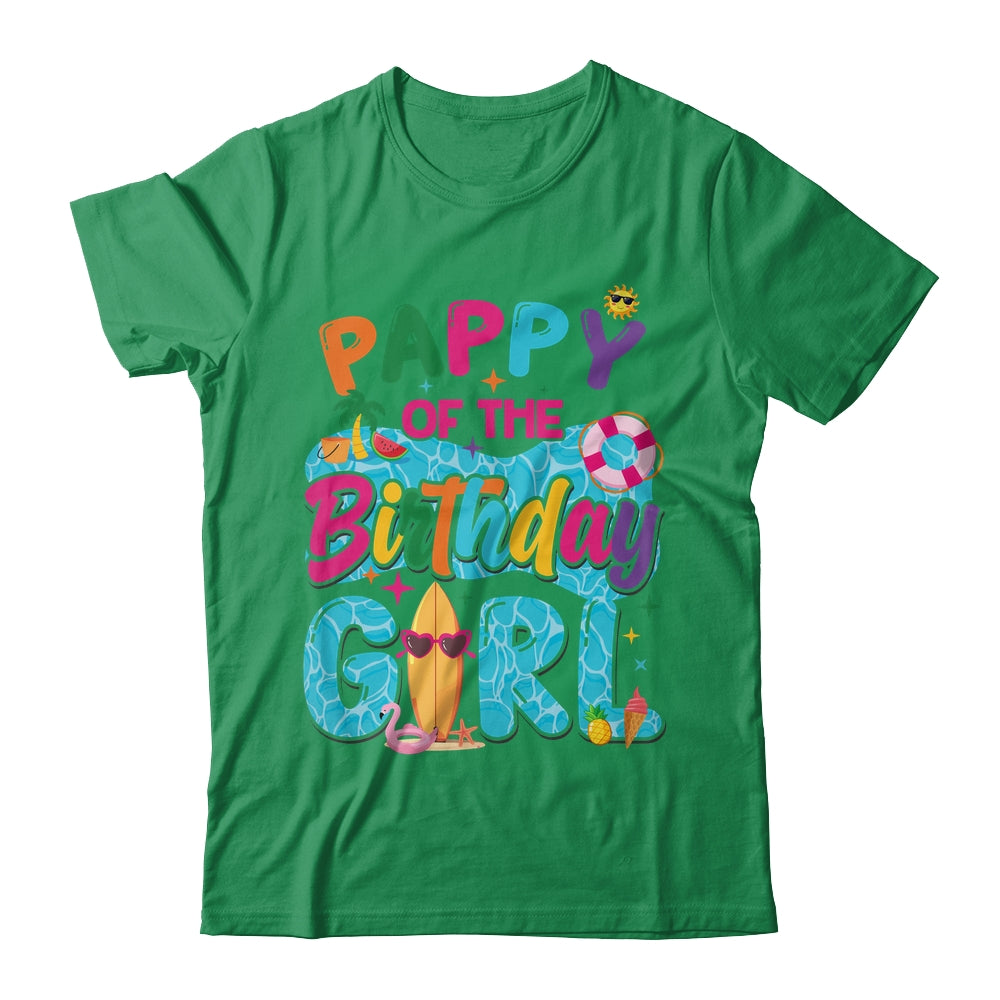 Pappy Of The Birthday Girl Pool Party Beach Family Matching Shirt & Hoodie | siriusteestore