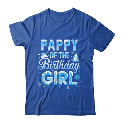 Pappy Of The Birthday Girl Snowflakes Winter Family Matching Shirt & Hoodie | siriusteestore