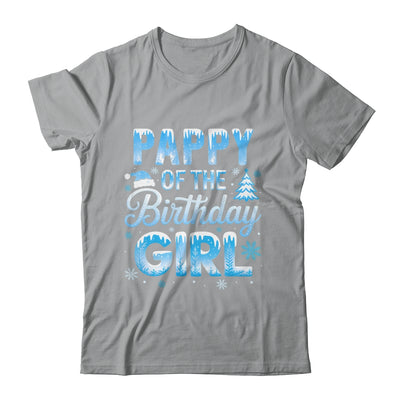 Pappy Of The Birthday Girl Snowflakes Winter Family Matching Shirt & Hoodie | siriusteestore
