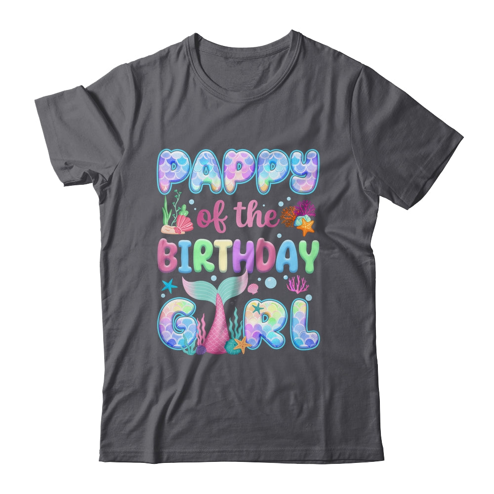 Pappy Of The Birthday Mermaid Girl Family Matching Party Shirt & Hoodie | siriusteestore