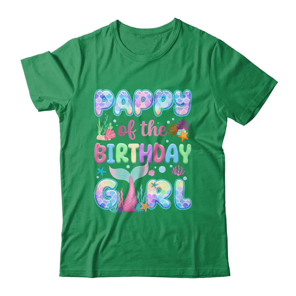 Pappy Of The Birthday Mermaid Girl Family Matching Party Shirt & Hoodie | siriusteestore
