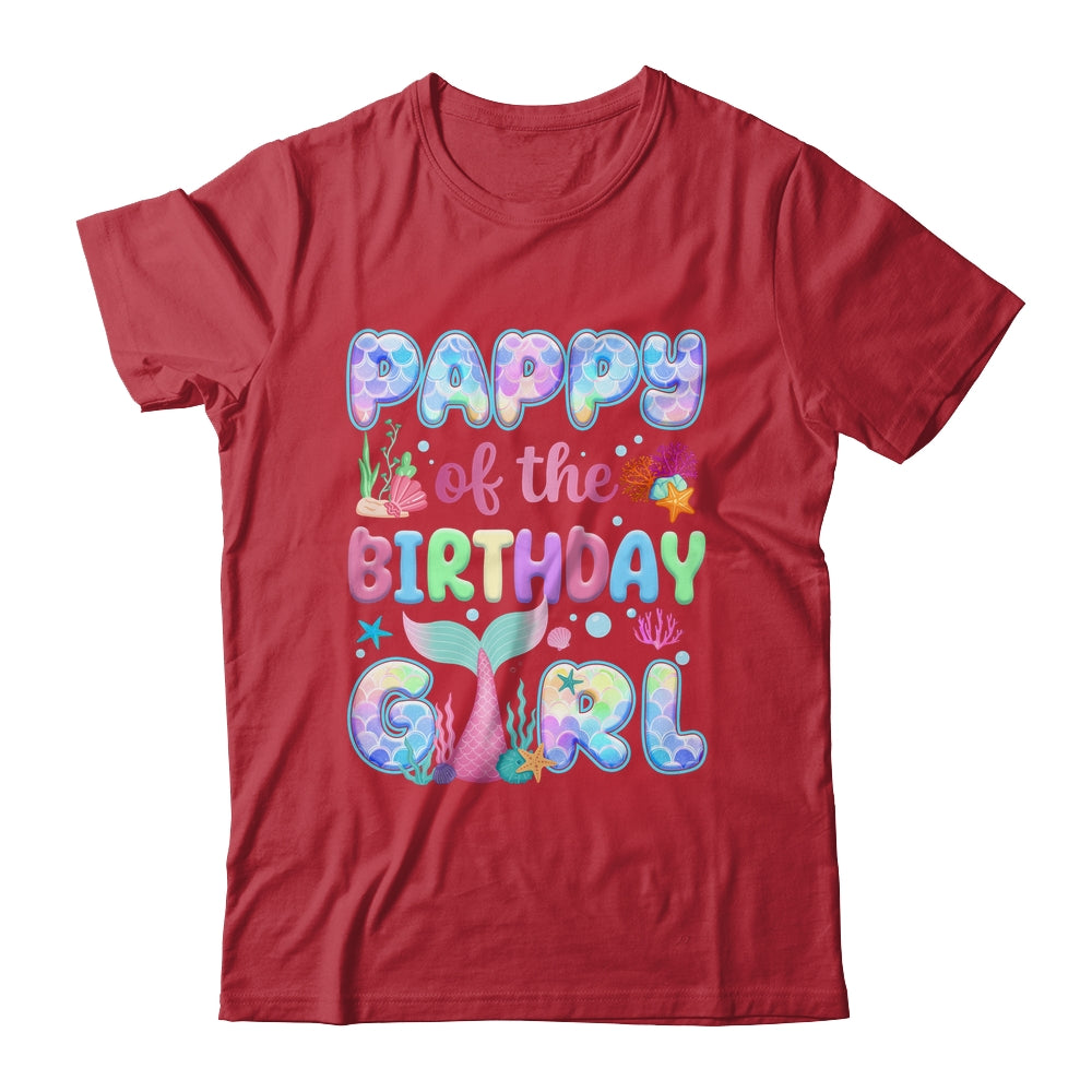Pappy Of The Birthday Mermaid Girl Family Matching Party Shirt & Hoodie | siriusteestore