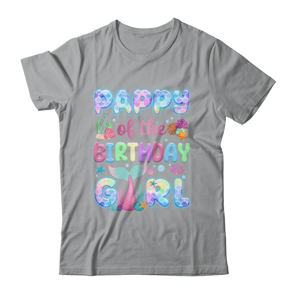 Pappy Of The Birthday Mermaid Girl Family Matching Party Shirt & Hoodie | siriusteestore