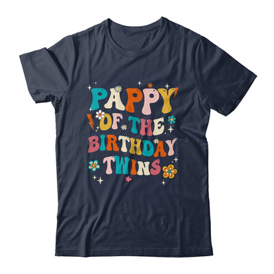 Pappy Of The Birthday Twins Boys Girls Party Retro Bday Shirt & Hoodie | siriusteestore