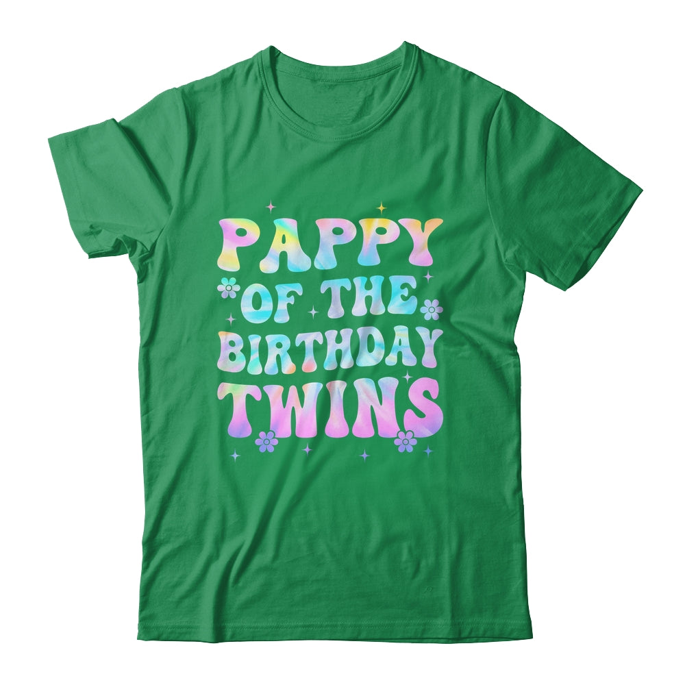 Pappy Of The Birthday Twins Girls Kids Party Retro Bday Shirt & Hoodie | siriusteestore