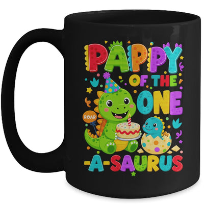 Pappy Of The One-A-Saurus 1St Birthday Boy T-Rex Dinosaur Mug | siriusteestore