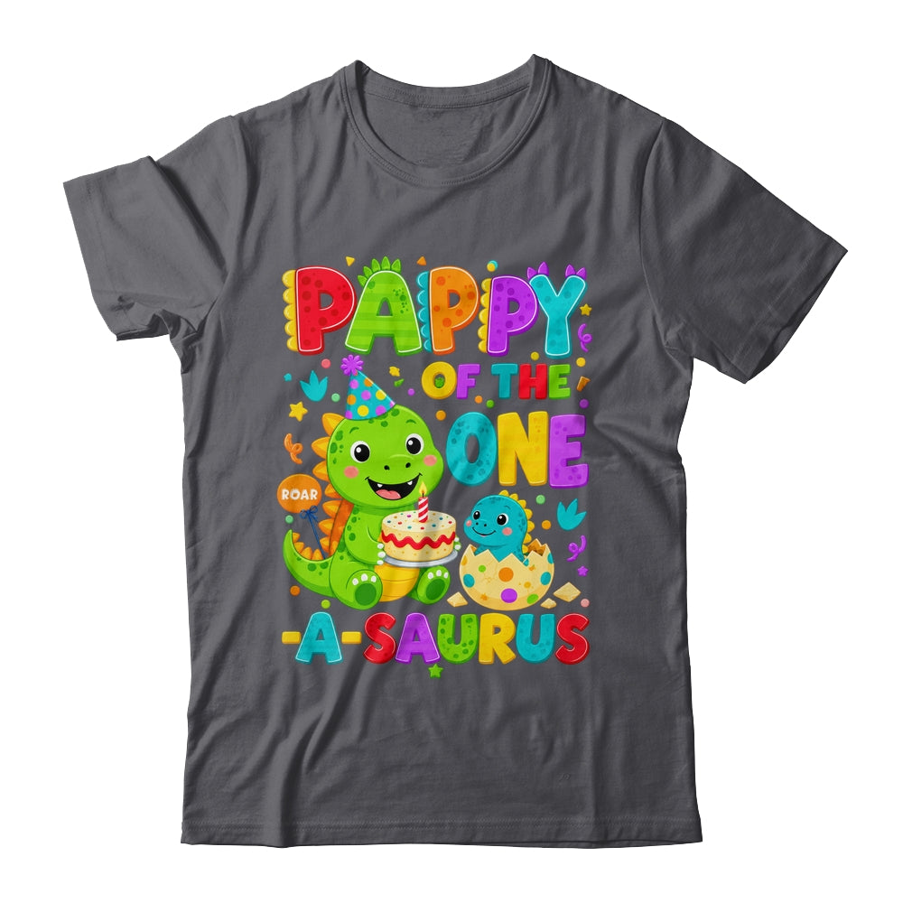 Pappy Of The One-A-Saurus 1St Birthday Boy T-Rex Dinosaur Shirt & Hoodie | siriusteestore