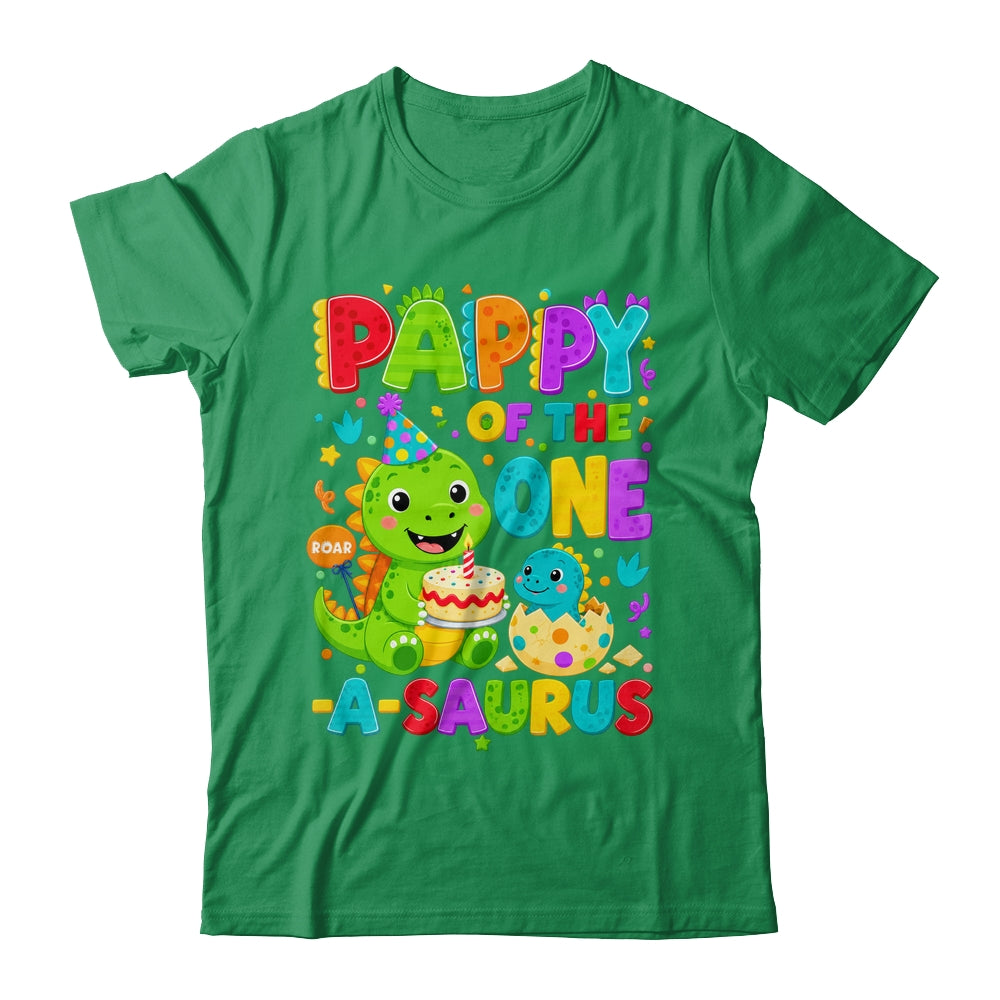 Pappy Of The One-A-Saurus 1St Birthday Boy T-Rex Dinosaur Shirt & Hoodie | siriusteestore