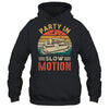 Party In Slow Motion Pontoon Boat Pontooning Boating Retro Shirt & Tank Top | siriusteestore