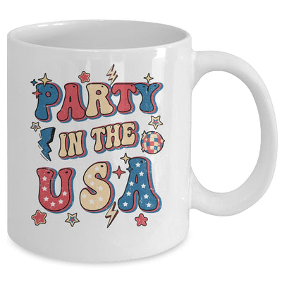 Party In The USA 4th Of July Independence Day USA Groovy Mug | siriusteestore