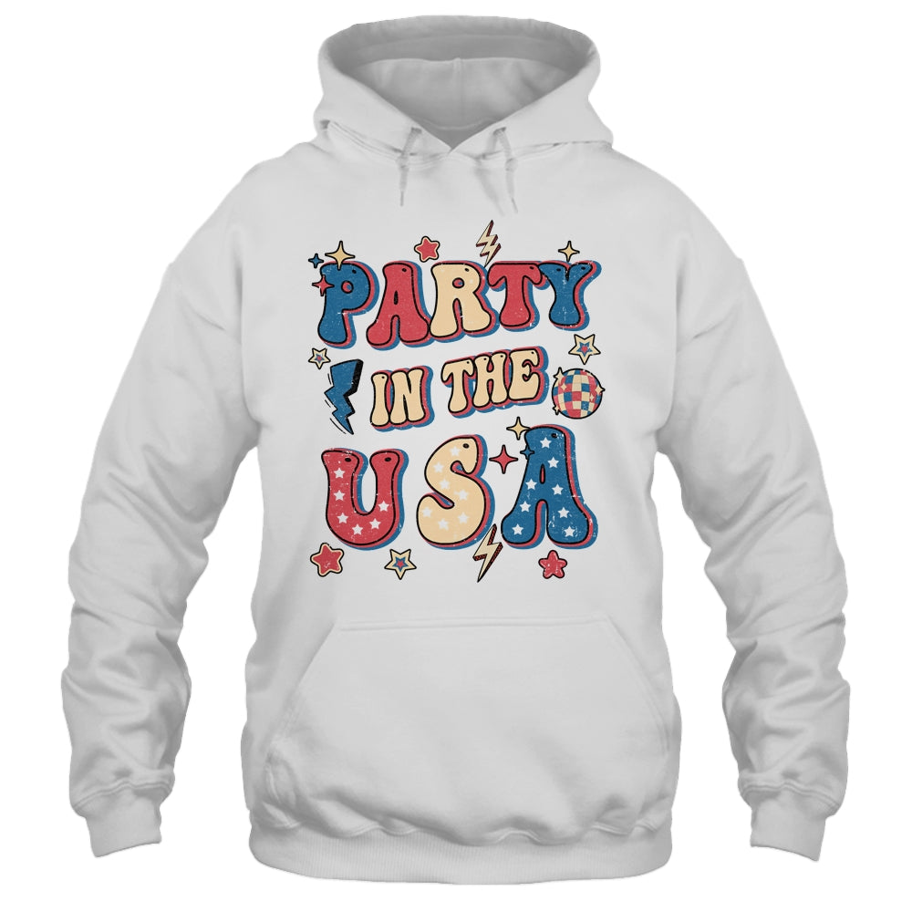 Party In The USA 4th Of July Independence Day USA Groovy Shirt & Tank Top | siriusteestore