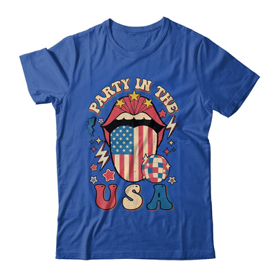 Party In The USA Retro America 4th Of July Women Girl Shirt & Tank Top | siriusteestore