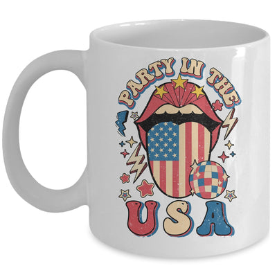 Party In The USA Retro America 4th Of July Women Girl Mug | siriusteestore
